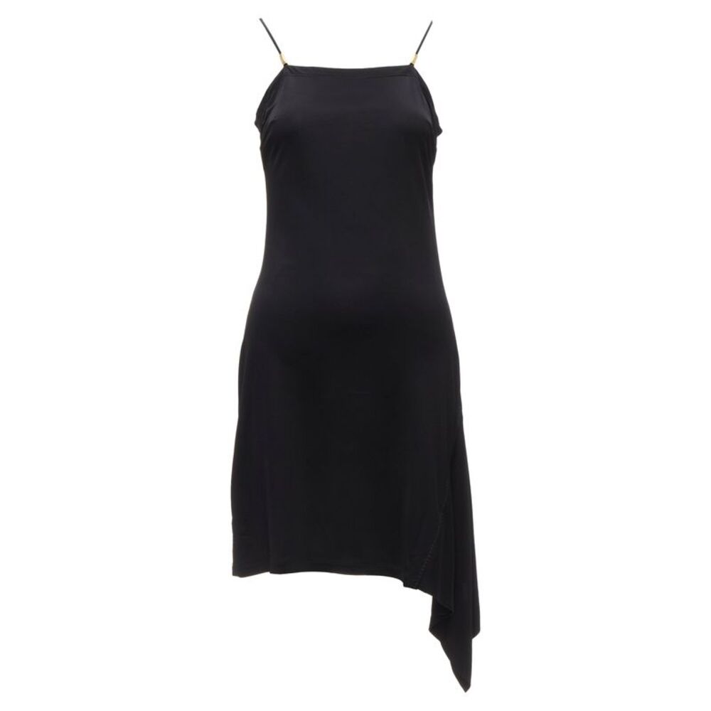 Gianni Versace Gold Logo Charm Mini Dress